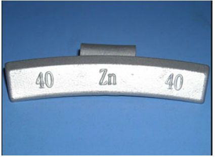 ALU05  Vyvažovacie závažie  5g šedé